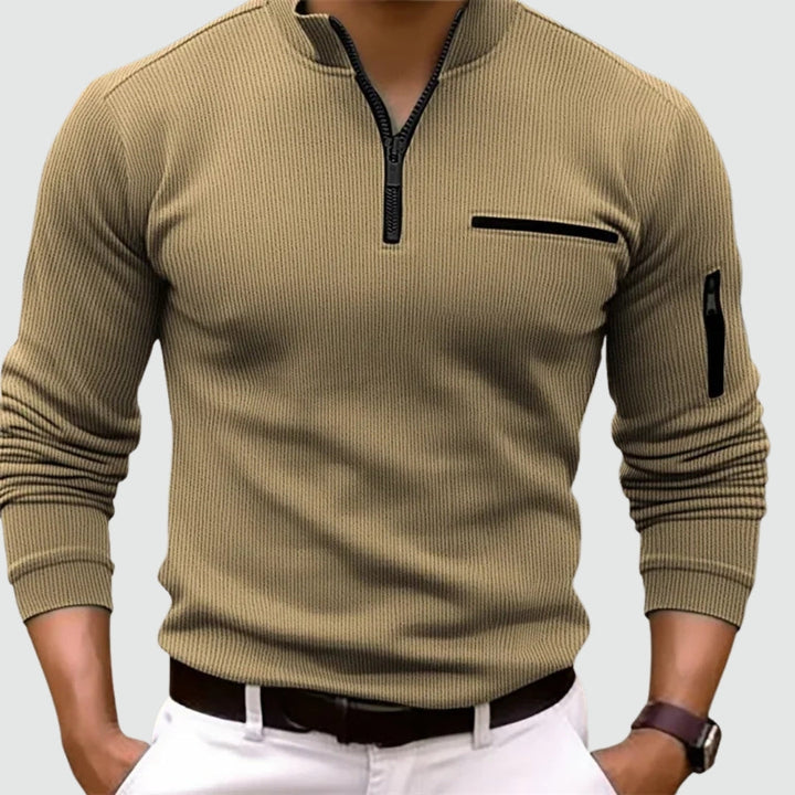 Noavera Elias Långärmad Pikétröja med Zip